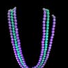 3 Strand Amethyst & Jade Round Shape Beads Necklace