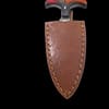 Custom Handmade Damascus Hunting Double Edge Knife With Pakka Wood Handle - Image 3