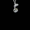 Open Two-Tone Pendant Heart Pine Cone Necklace - Image 2