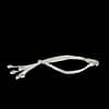 Bracelet  Snake Chain with Silver Hearts - Image 2