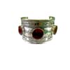 Garnet Gemstone Handmade Cuff Bracelet Adjustable