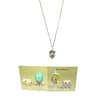 Faberge Silver & Black Egg Pendant Necklace with crystals by Keren Kopal