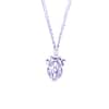Faberge Silver & Black Egg Pendant Necklace with crystals by Keren Kopal - Image 2