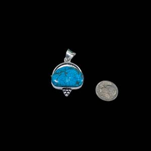 Tibetan Turquoise Gemstone Handmade Pendant