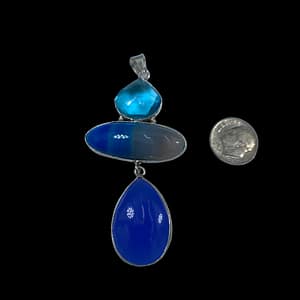 Multi-Stone Handmade Gemstone Pendant