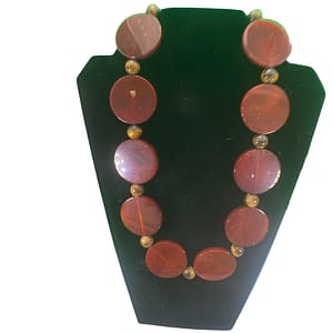 Onyx & Tiger Eye Beads Necklace