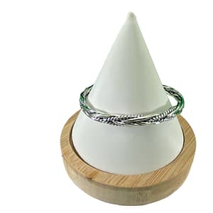 Open Bangle Twisted Cuff Handmade Bracelet