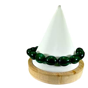 Green Emerald Oval Beads Bracelet