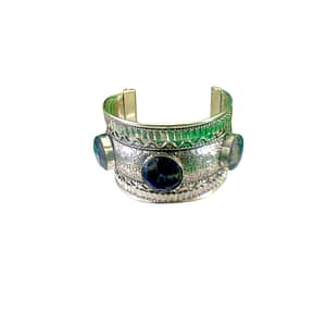 Sodalite Gemstone Handmade Cuff Bracelet Adjustable
