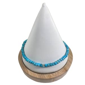 Blue Turquoise Faceted Beaded Bracelet