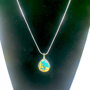 Turquoise Drop Pendant Necklace