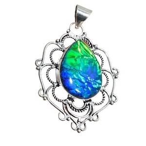 Blue Triplet Opal Gemstone HandmadePendant