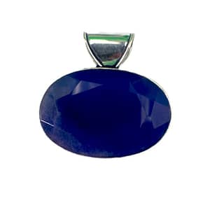 London Blue Topaz Gemstone Handmade Pendant