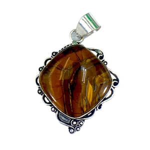 Tiger Eye Gemstone Handmade Pendant