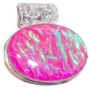 Pink Triplet Opal Gemstone Pendant