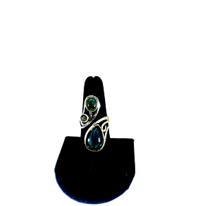 Natural Black Onyx Gemstone Handmade  Ring